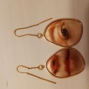 Mulberry brass earrings